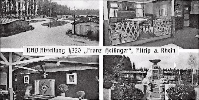 Auch wenn in den Archiven nichts mehr darüber zu finden ist, diese Postkarte eines Sammlers beweist es: Das Hellinger-Denkmal (unten rechts) hat es in Altrip gegeben. 