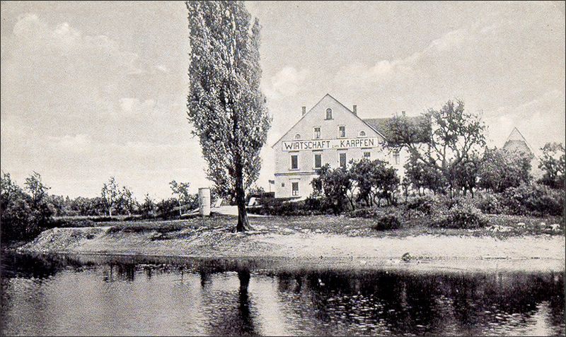 Das Wirtshaus "Zum Karpfen" (Aufnahme aus den 1930er Jahren)