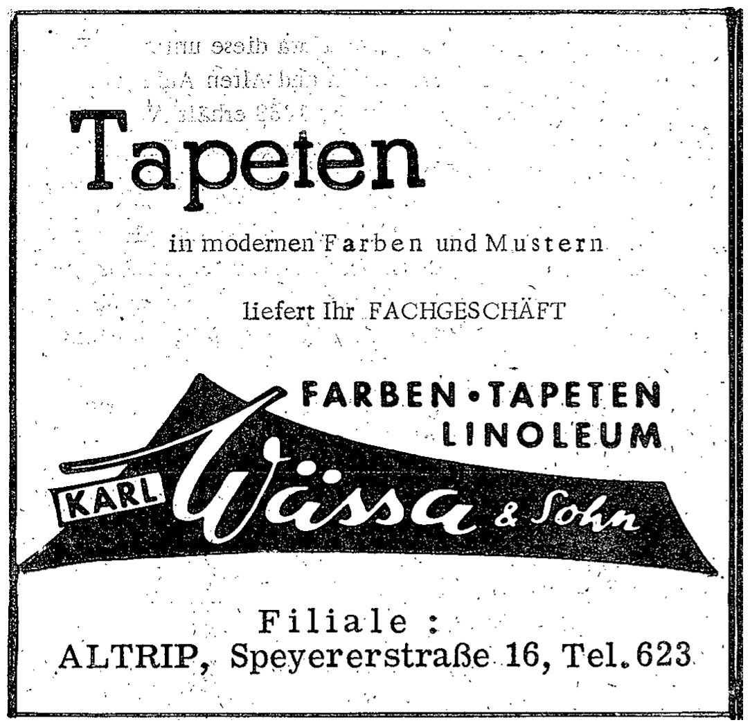 Nachrichtenblatt der Gemeinde Altrip | Donnerstag, den 22. März 1962 | 3. Jahrgang - Nummer 12