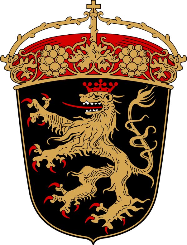 Wappen der Regierung der Pfalz mit dem Pfälzer Löwen
