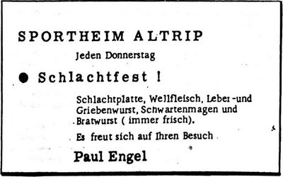 SPORTHEIM ALTRIP - Paul Engel (Nachrichtenblatt der Gemeinde Altrip | Donnerstag, den 15. Februar 1968 | 9. Jahrgang - Nummer 7)