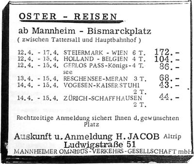 H. JACOB (Nachrichtenblatt der Gemeinde Altrip | Donnerstag, den 21. März 1963 | 4. Jahrgang - Nummer 12)