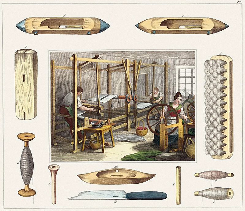 Kolorierte Lithographie, um 1860 | Quelle: "30 Werkstätten von Handwerkern..." von J. F. Schreiber | © Ch. Brandstätter Verlag