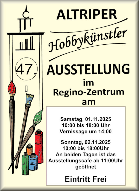 47. Ausstellung  der Altriper Hobbykünstler